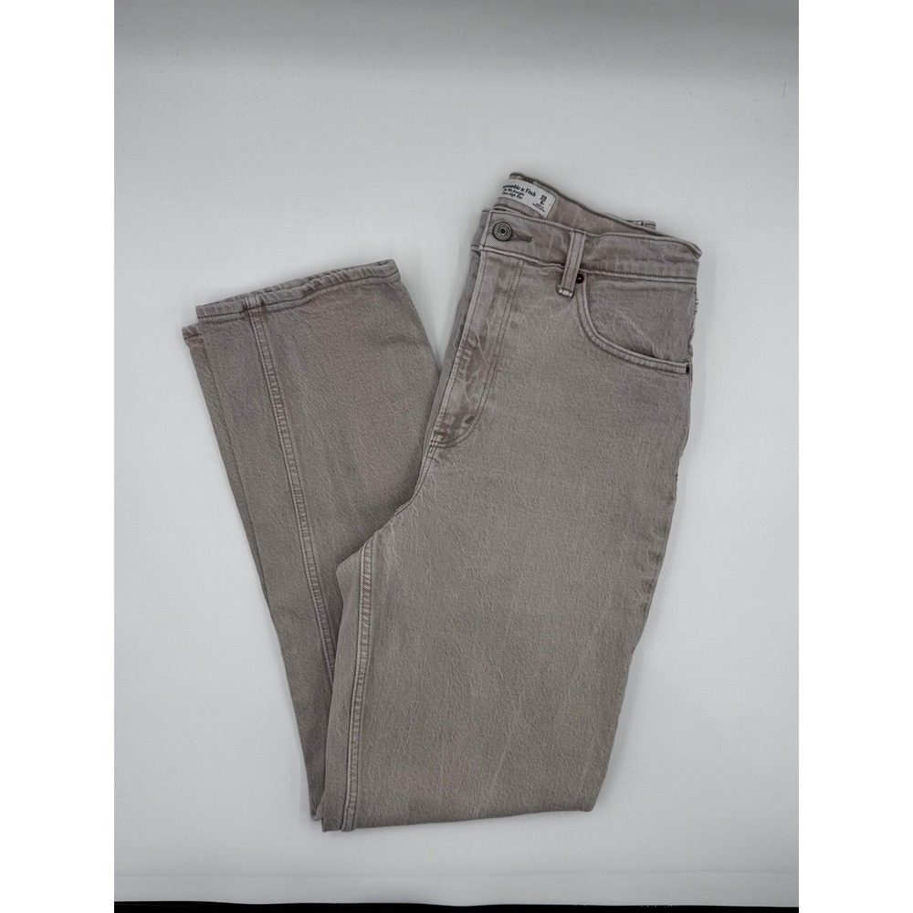 Abercrombie & Fitch‎ 90s Straight Ulta High Rise Curve Love Chai